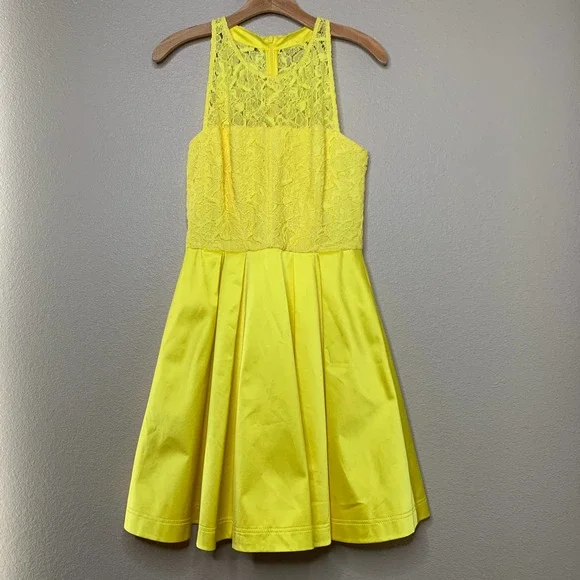 karen millen yellow pleated dress Yellow Soft Tailored High Neck Pleated Midi Dress